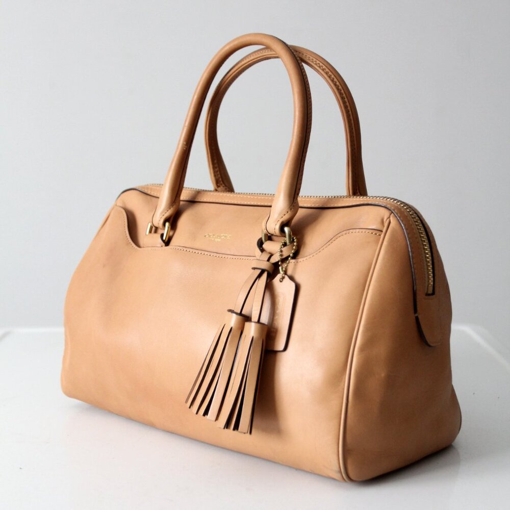 Coach Legacy Leather Haley Satchel Tan Leather